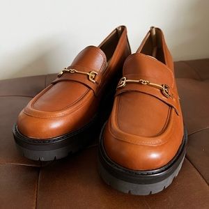 Sam Edelman Tully Loafers in Saddle Brown